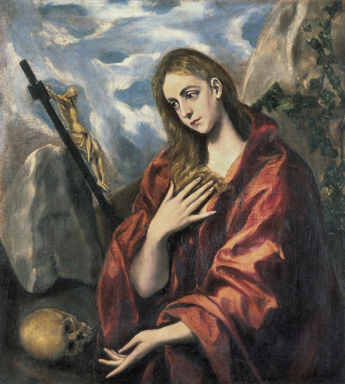 Mária Magdolna a bűnbánatban. 1585-1590 (olaj, vászon) alkotó: El Greco