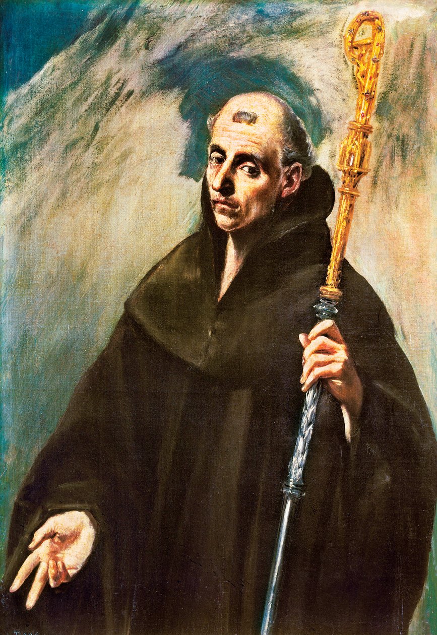 Nursiai Szent Benedek portréja alkotó: El Greco