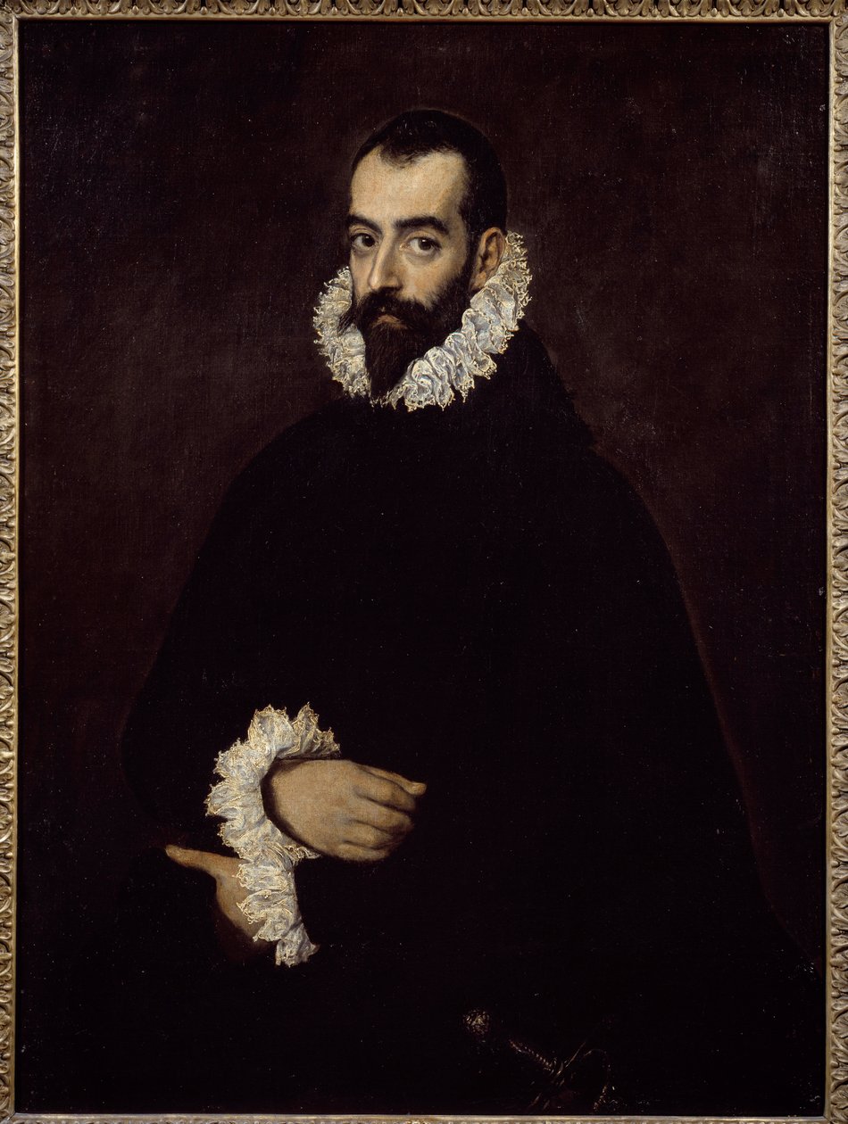 Benavente hercegének feltételezett portréja Domenikos Theotokopoulos dit El Greco festménye (1541-1614) alkotó: El Greco
