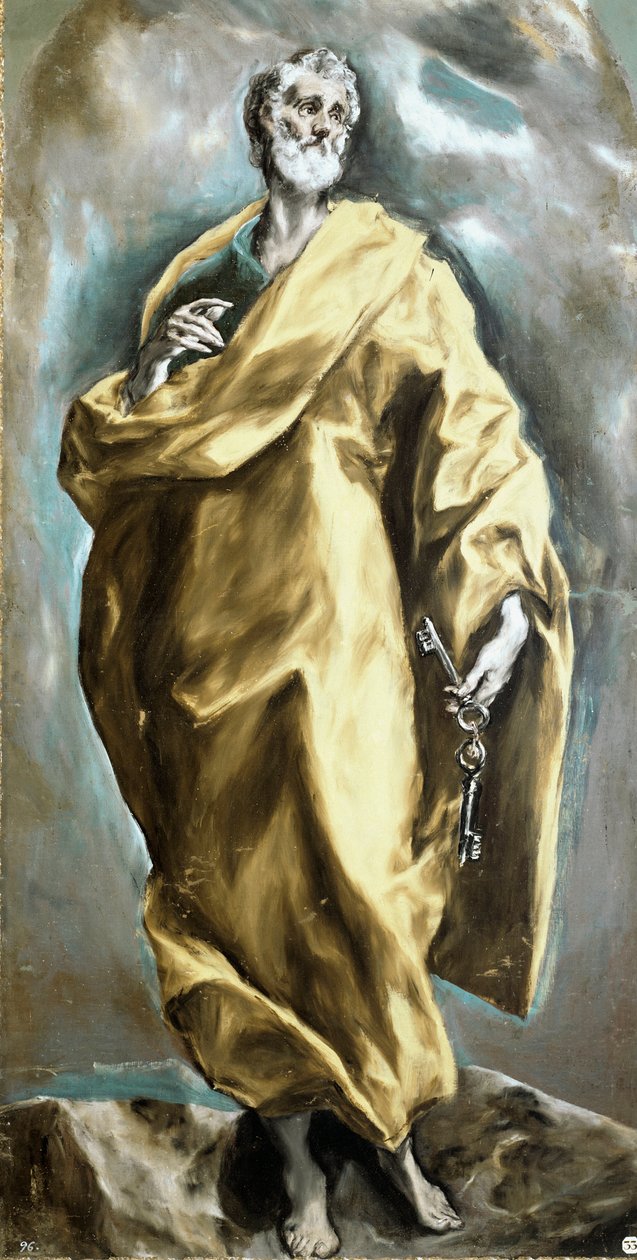 Apotra Szent Péter. Domenikos Theotokopoulos festménye El Grecóban (1540-1614) alkotó: El Greco