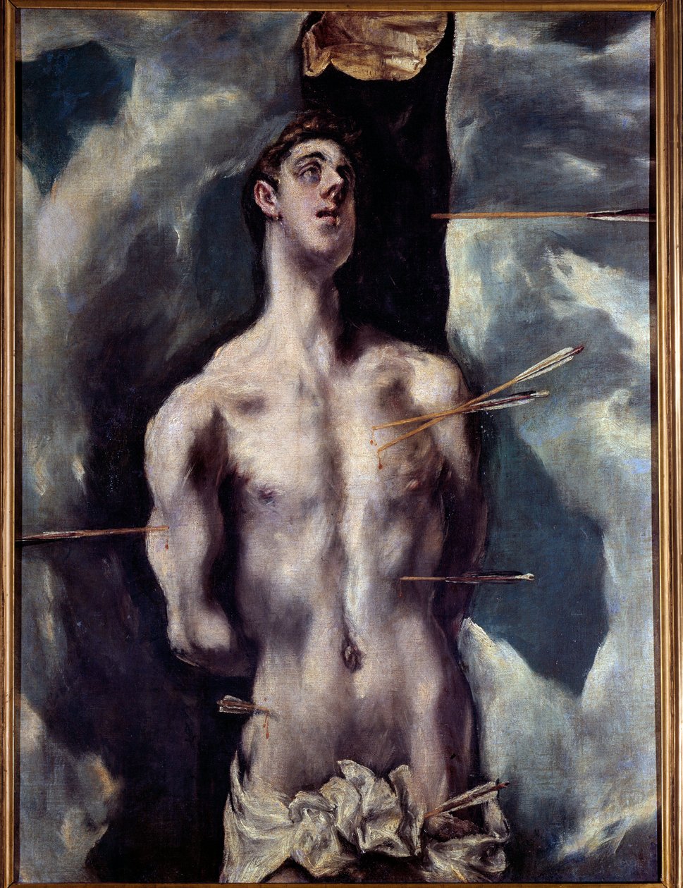 Szent Sebestyén festménye: Domenikos Theotokopoulos Dit El Greco (1540-1614) alkotó: El Greco