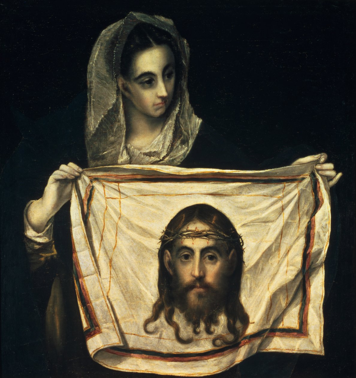 Szent Veronika a Szent Lepel alkotó: El Greco