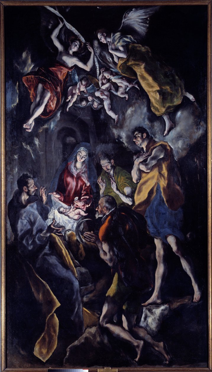 Domenikos Theotokopoulos Dit El Greco A Pásztorok imádása című festménye (1540-1614) alkotó: El Greco