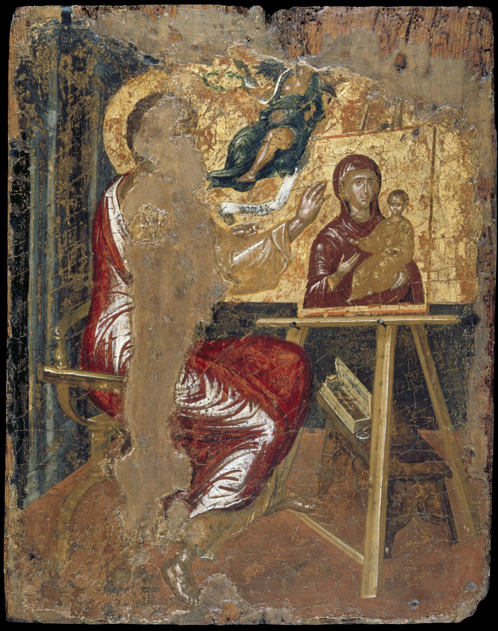 Lukács apostol a szűz Hodegetria festménye, 1564 körül (tojástempera a táblán) (lásd még: 258170) alkotó: El Greco
