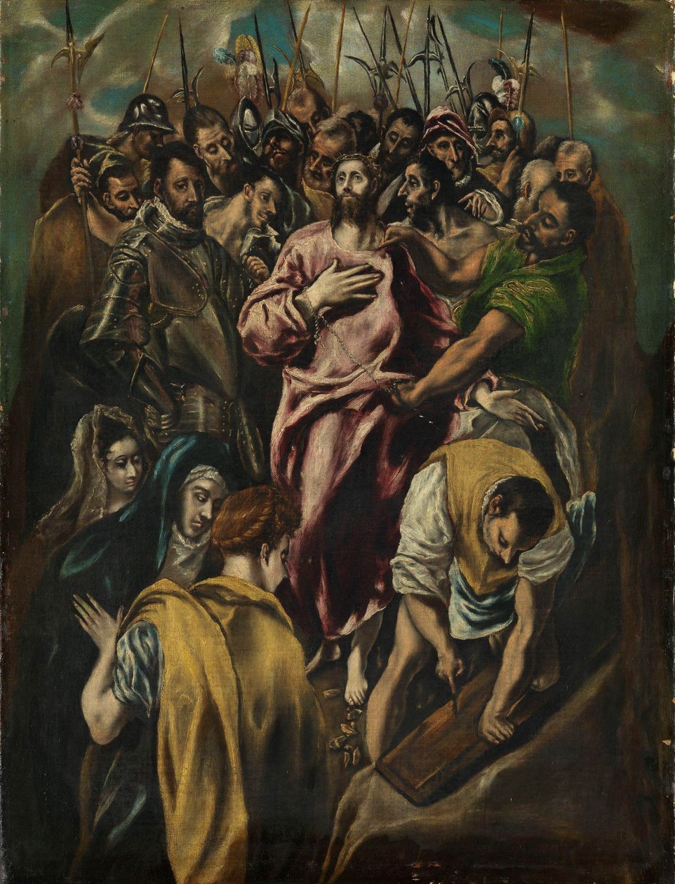 Krisztus levetkőzése, 1600 körül (olaj, vászon) alkotó: El Greco