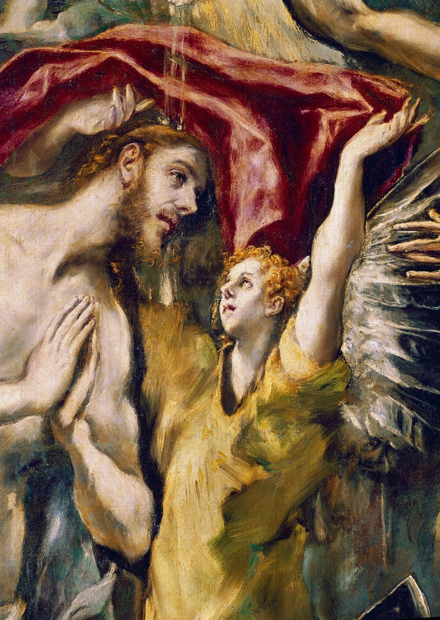 Krisztus keresztsége, részlet (olaj, vászon alkotó: El Greco