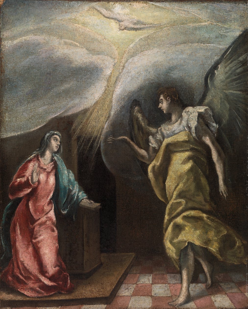Angyali Üdvözlet alkotó: El Greco (Domenikos Theotokopoulos)