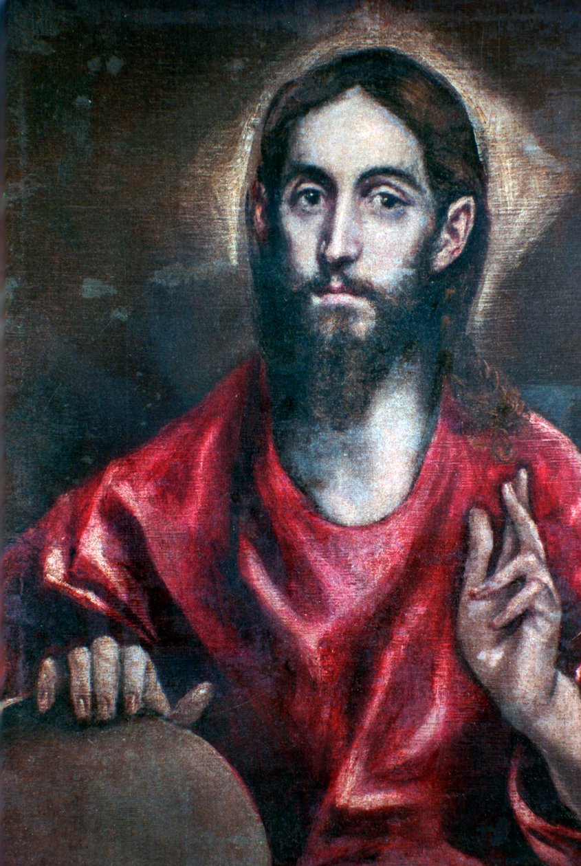Krisztus áldása A világ Megváltója, 17. század alkotó: El Greco