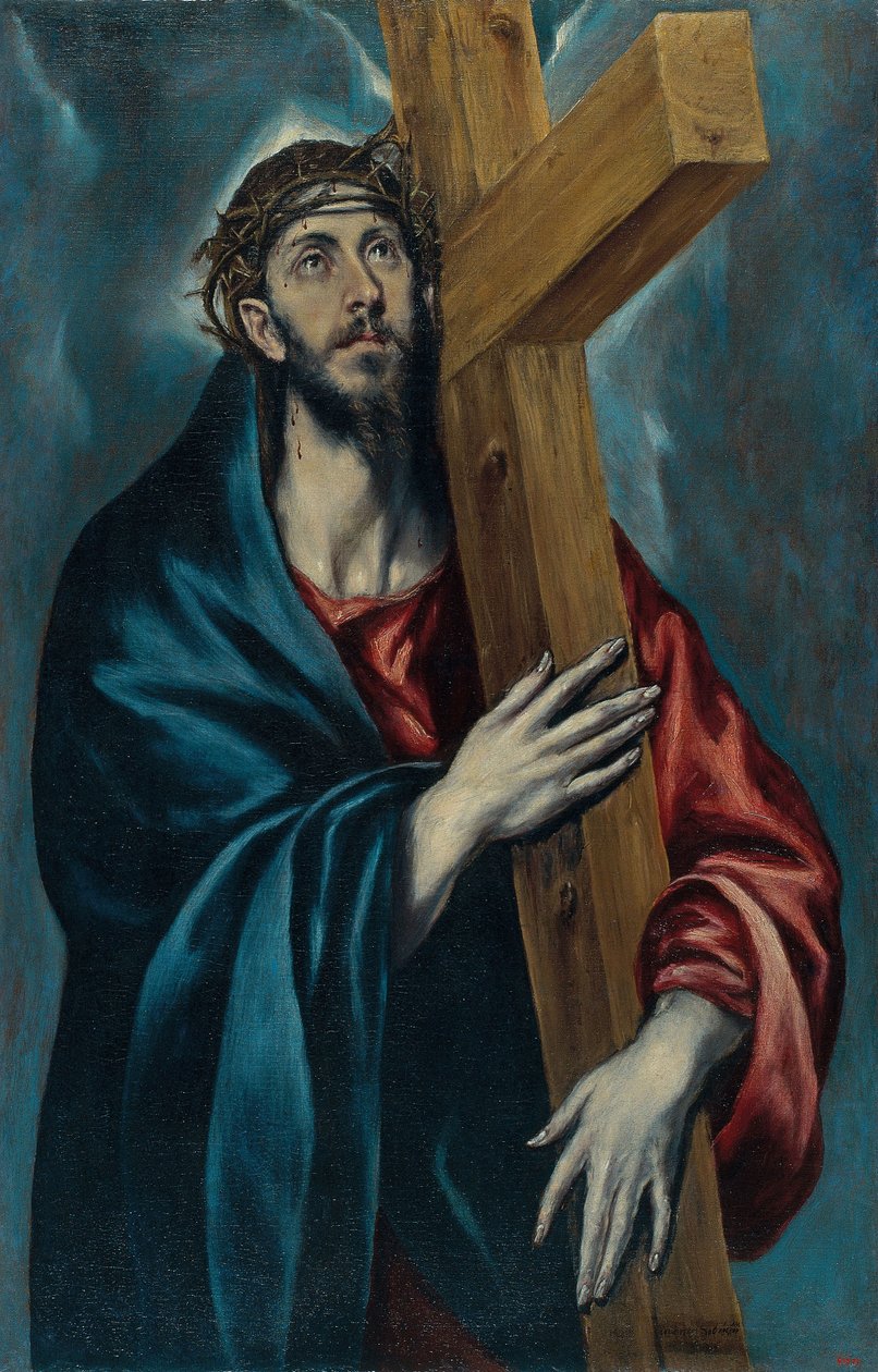 A keresztet hordozó Krisztus alkotó: El Greco
