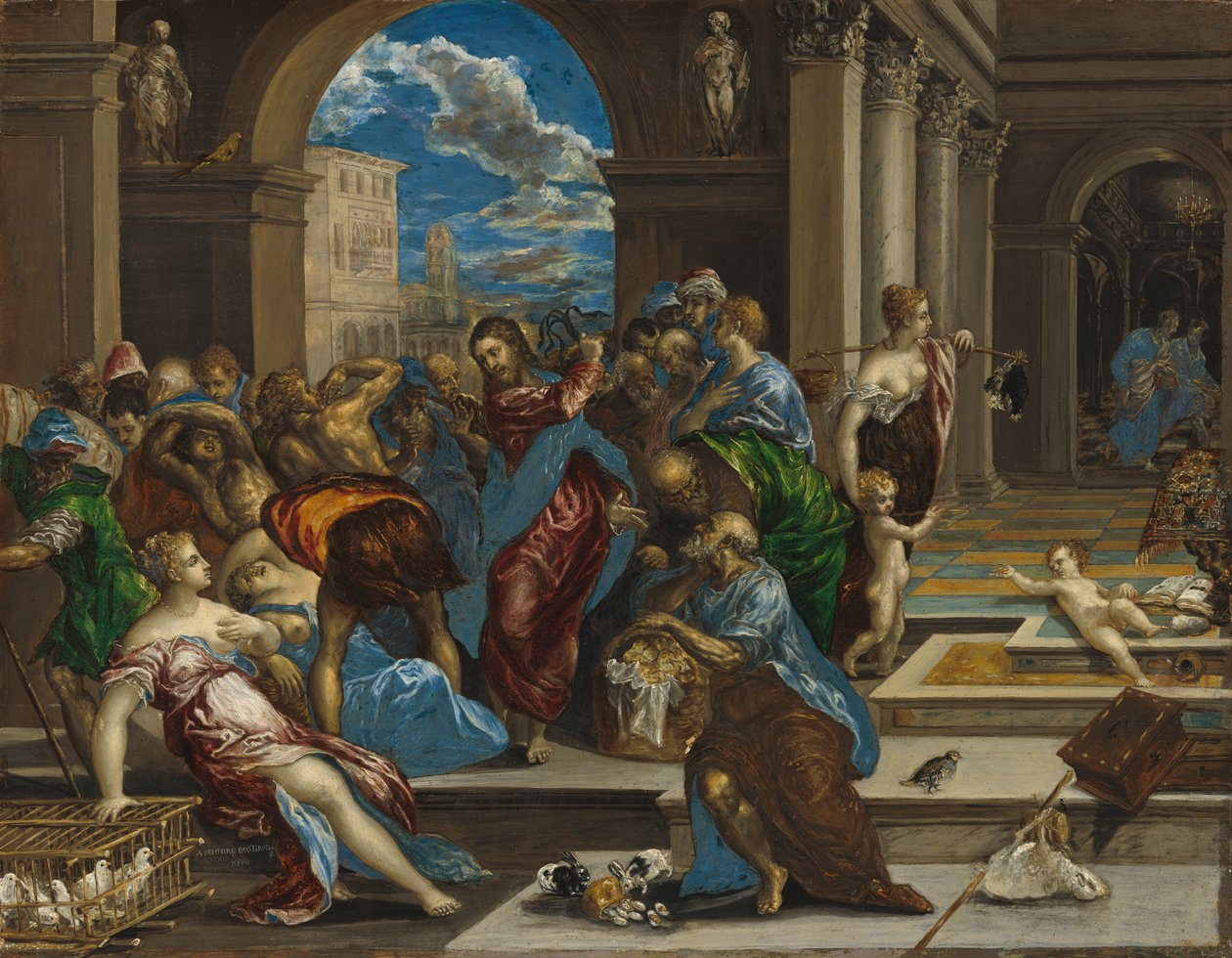 Krisztus megtisztítja a templomot alkotó: El Greco