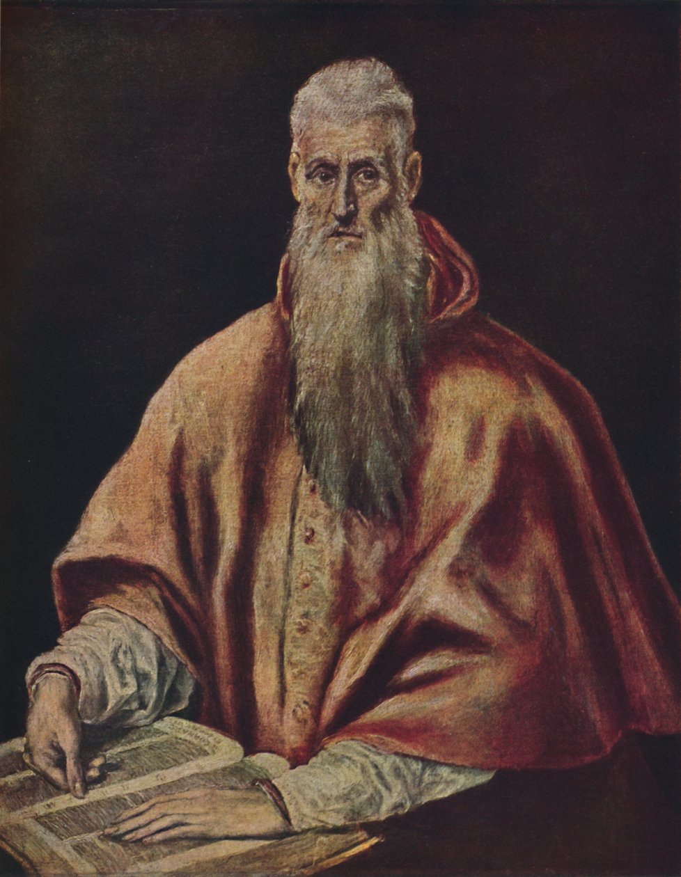 Szent Jeromos bíborosként, Szent Jeromos bíborosként, 1590-1600, 1938 alkotó: El Greco