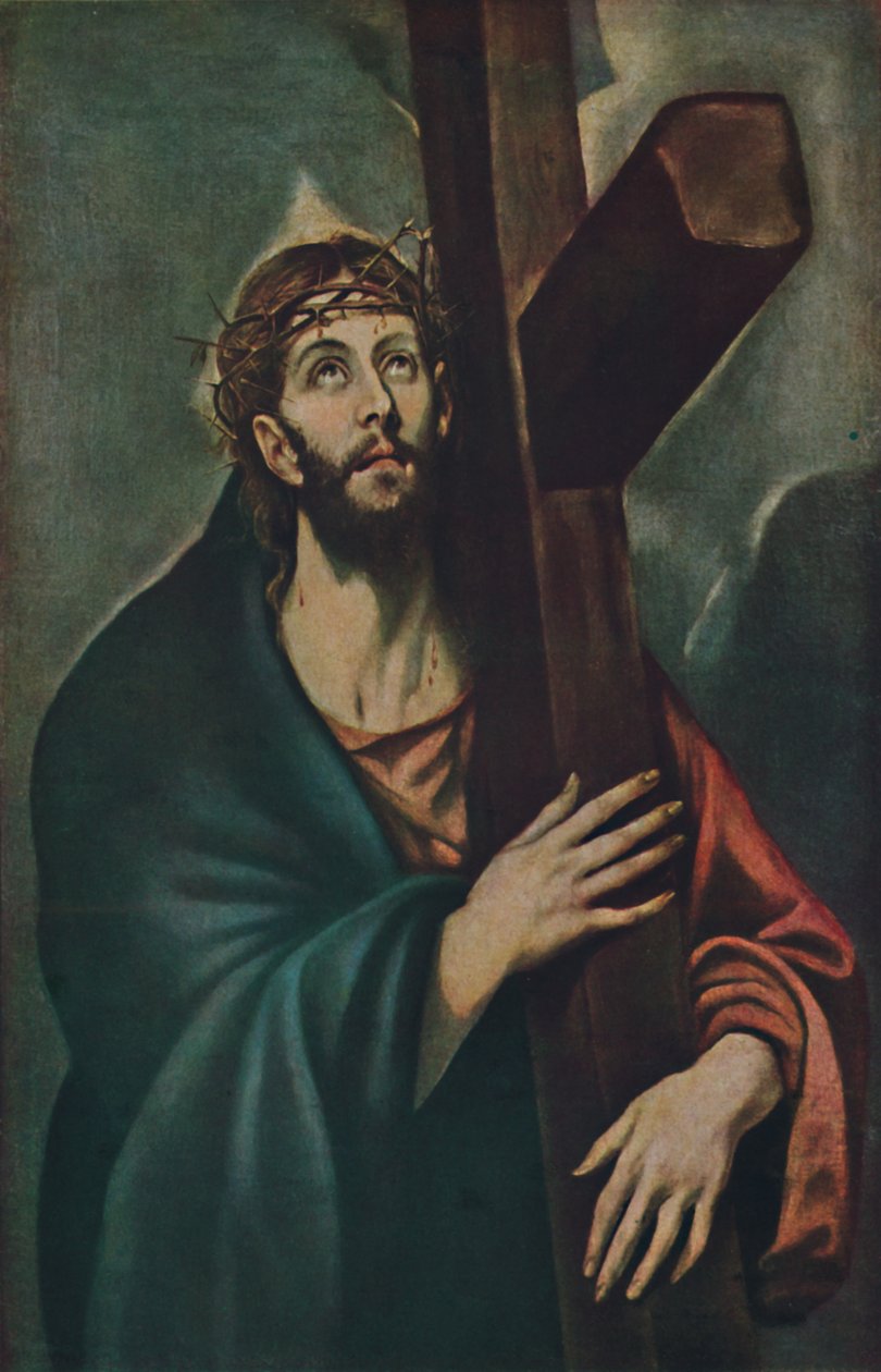 Krisztus a keresztet hordozó Krisztus, a keresztet hordozó Krisztus, c1577-1587, 1938 alkotó: El Greco