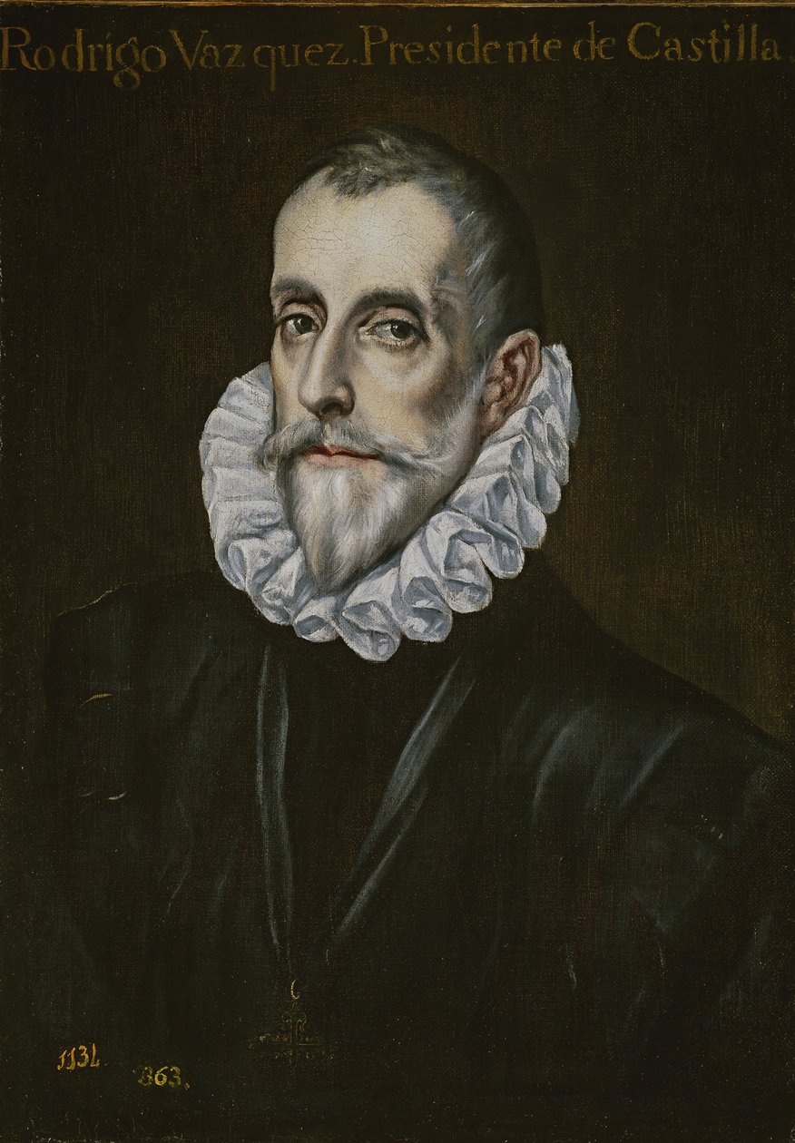 Rodrigo Vázquez de Arce portréja, 17. század első harmada. alkotó: El Greco