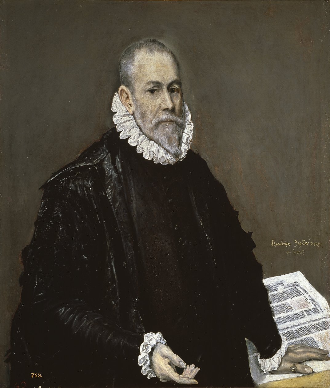 Orvos portréja, 1582-1585 alkotó: El Greco
