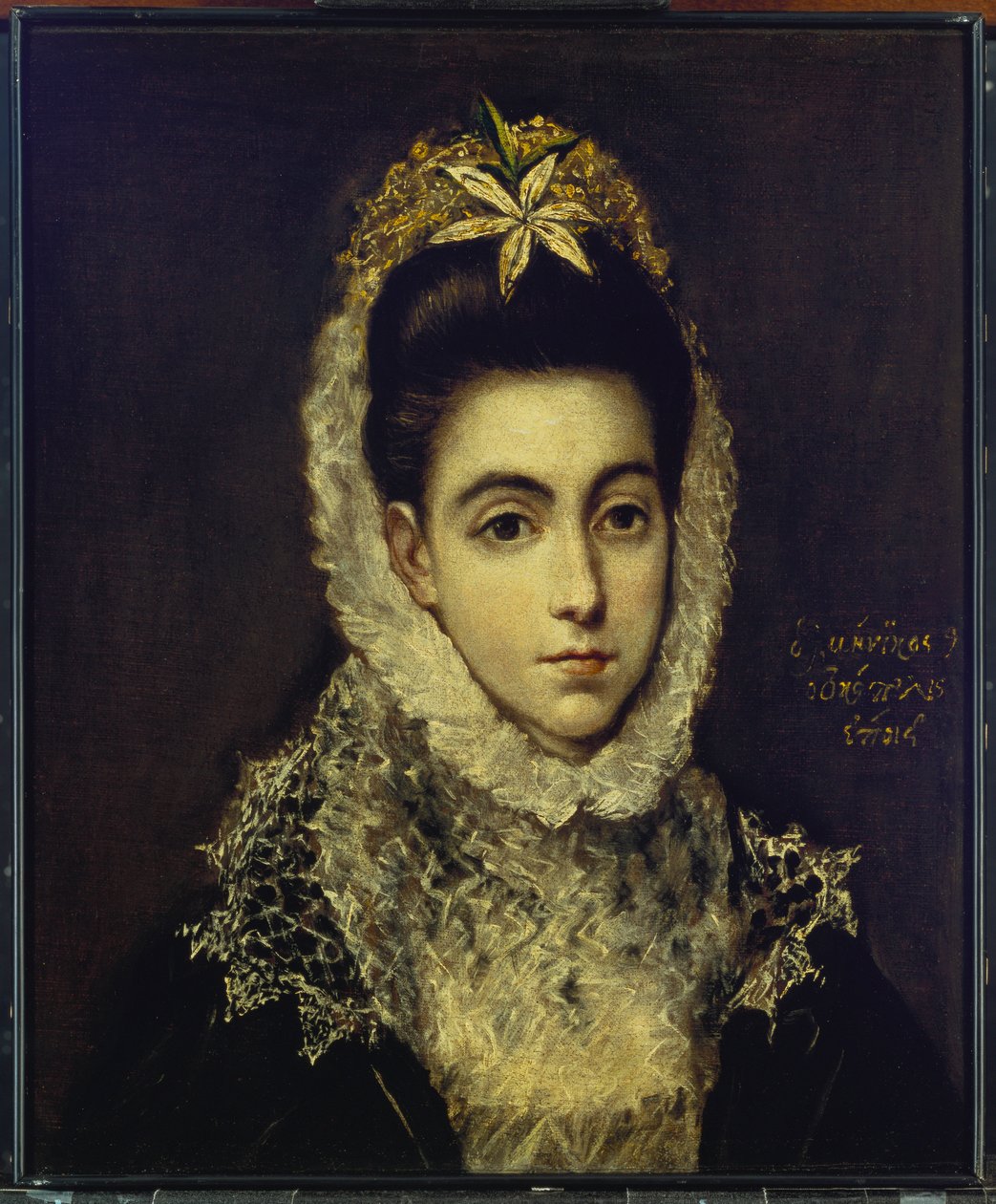 Egy fiatal hölgy portréja alkotó: El Greco