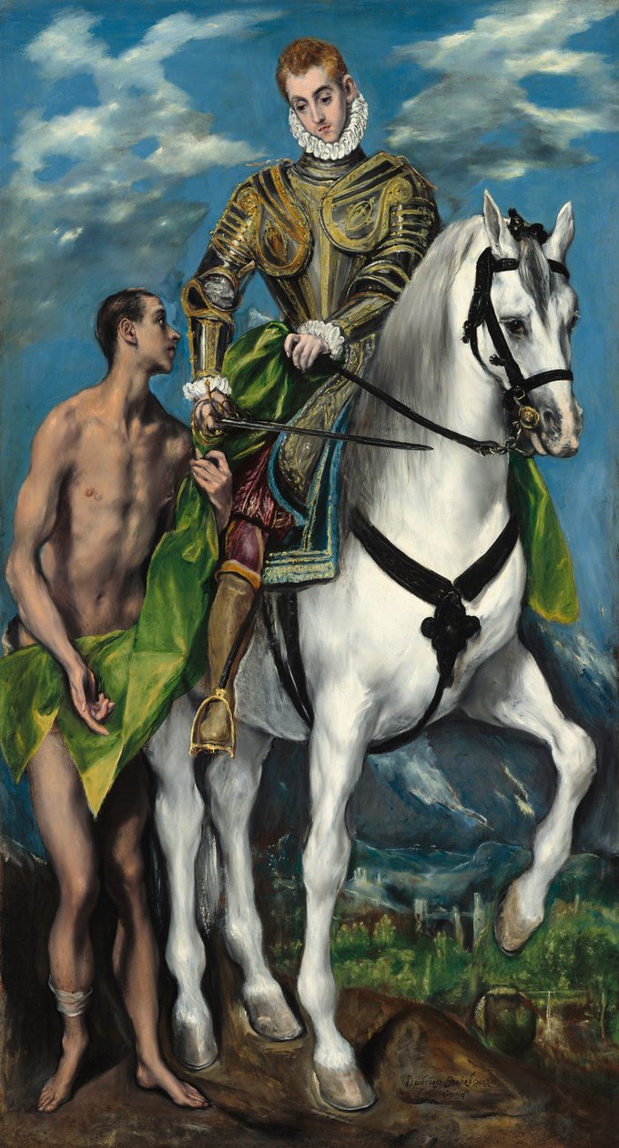Szent Márton és a koldus alkotó: El Greco