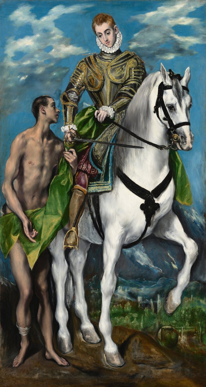 Szent Márton és a koldus alkotó: El Greco