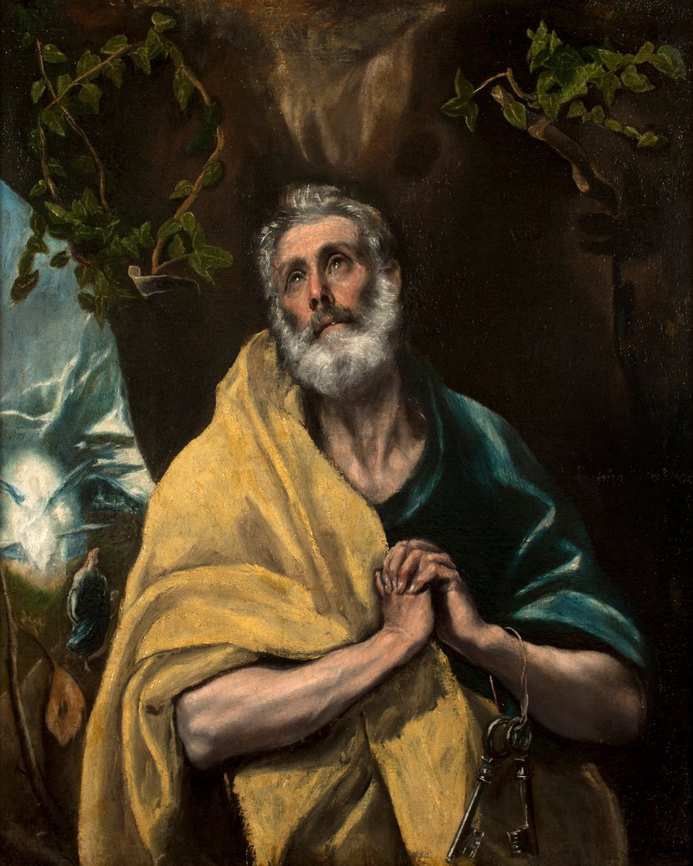 Spanyol: Las lágrimas San Pedro o San Pedro en lágrimas Szent Péter a könnyekben alkotó: El Greco