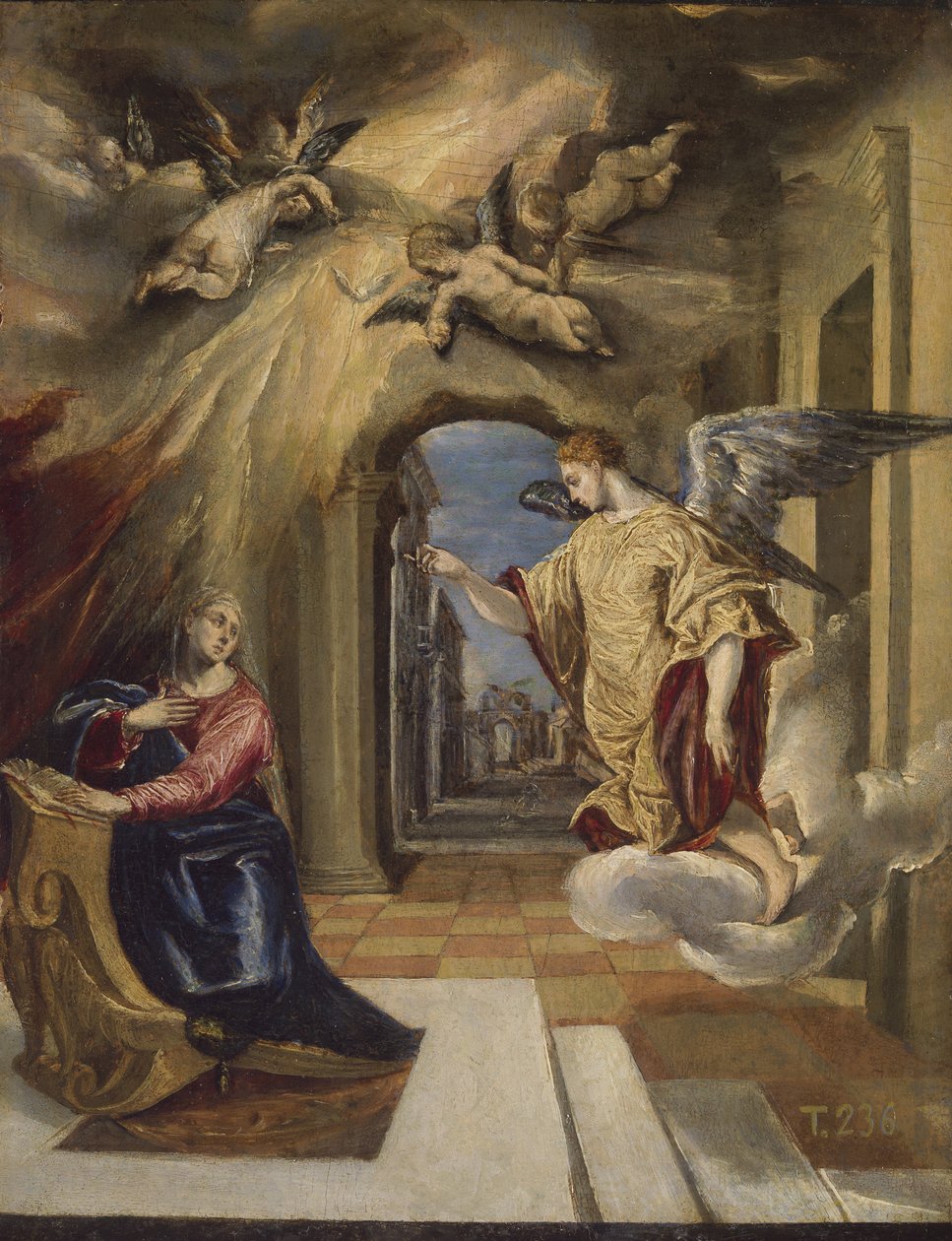 Angyali üdvözlet, 1570-1572 alkotó: El Greco