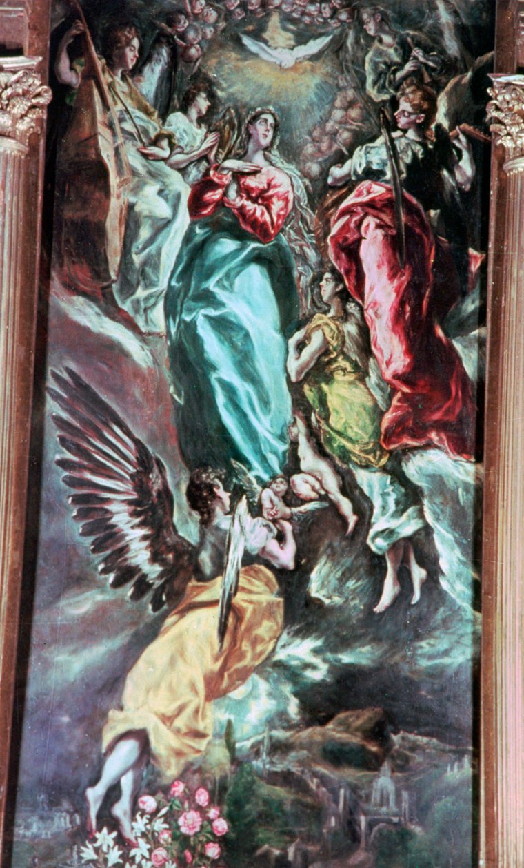A Szűz Mennybemenetele, 1613 alkotó: El Greco