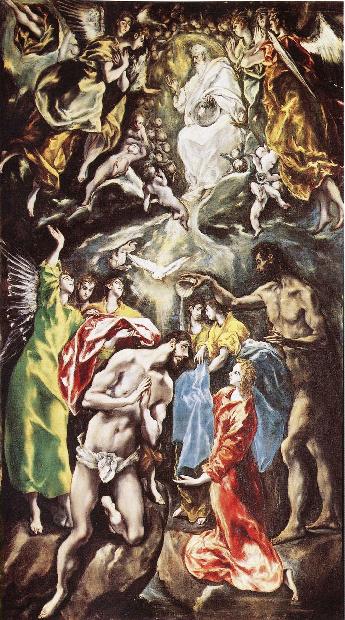 Krisztus megkeresztelkedése alkotó: El Greco