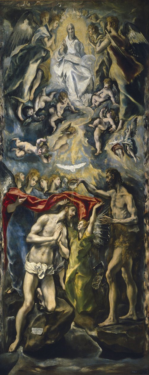 Krisztus megkeresztelkedése, 1597-1600 alkotó: El Greco