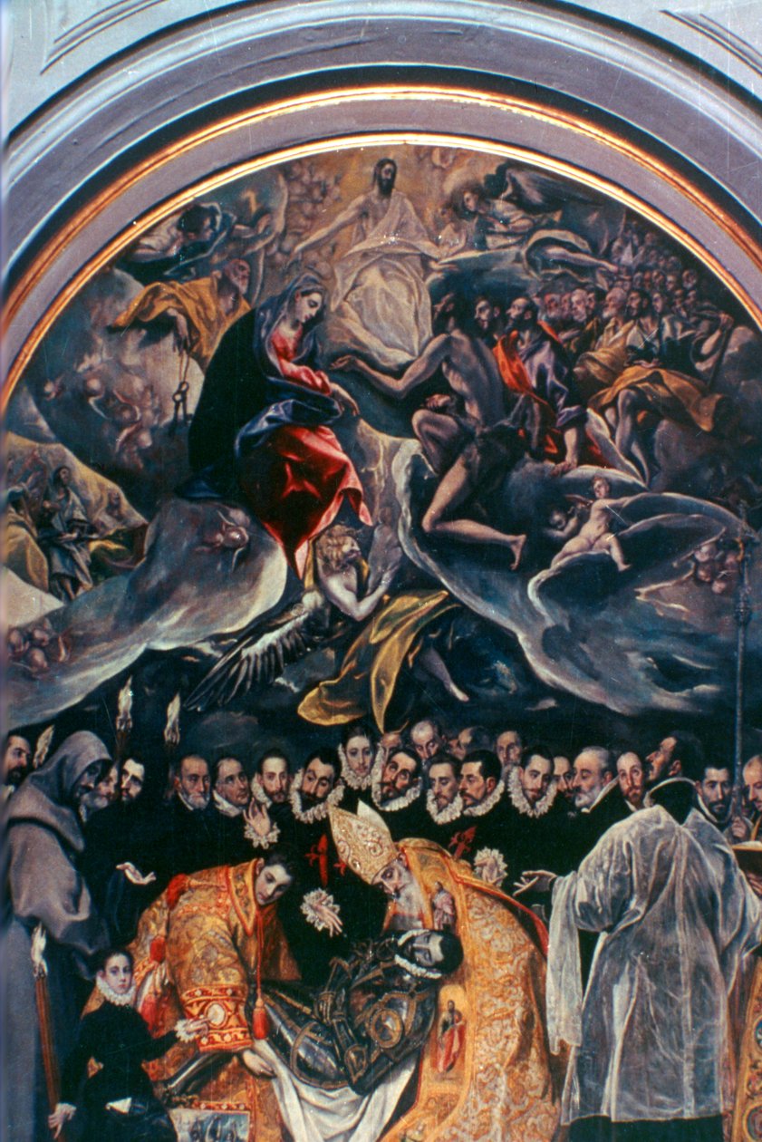 Orgaz gróf temetésének részlete, 1586-1588 alkotó: El Greco