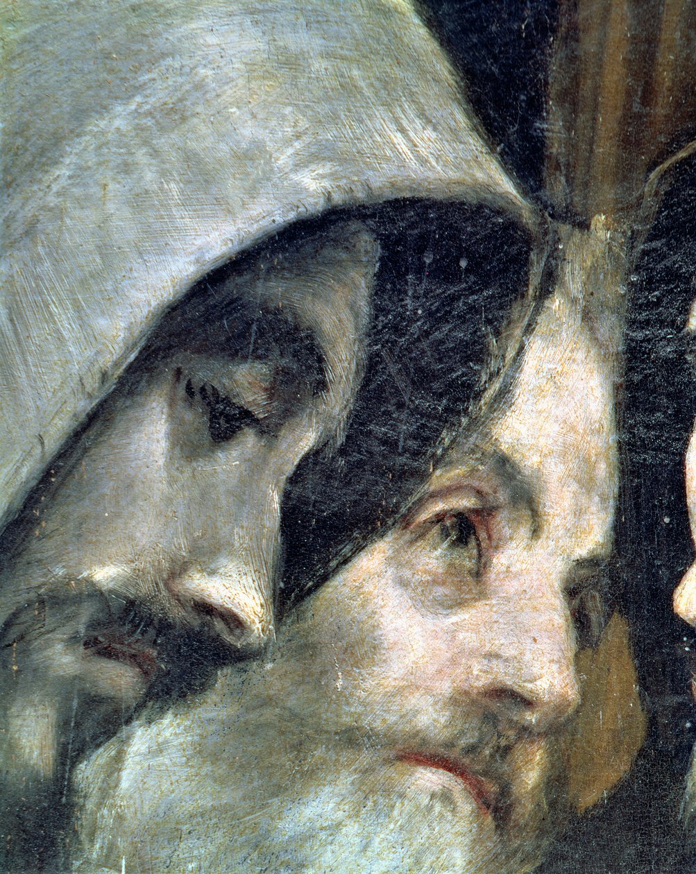 Orgaz gróf temetése, egy 1323-as legendából, a ferencesek részlete, 1586-88 olaj, vászon 44240 részlet alkotó: El Greco