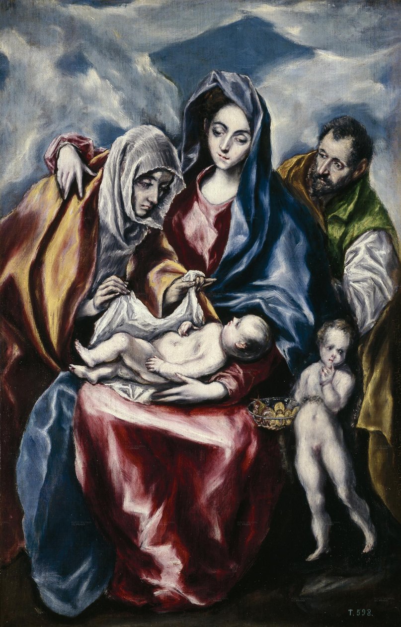 A Szent Család Szent Annával és Szent Jánossal alkotó: El Greco
