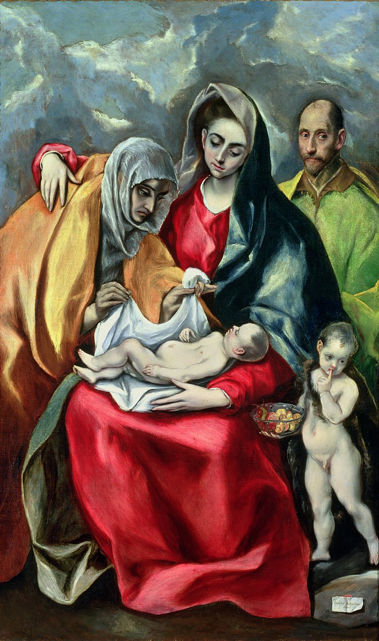 A Szent Család Szent Erzsébettel, 1580-85 alkotó: El Greco