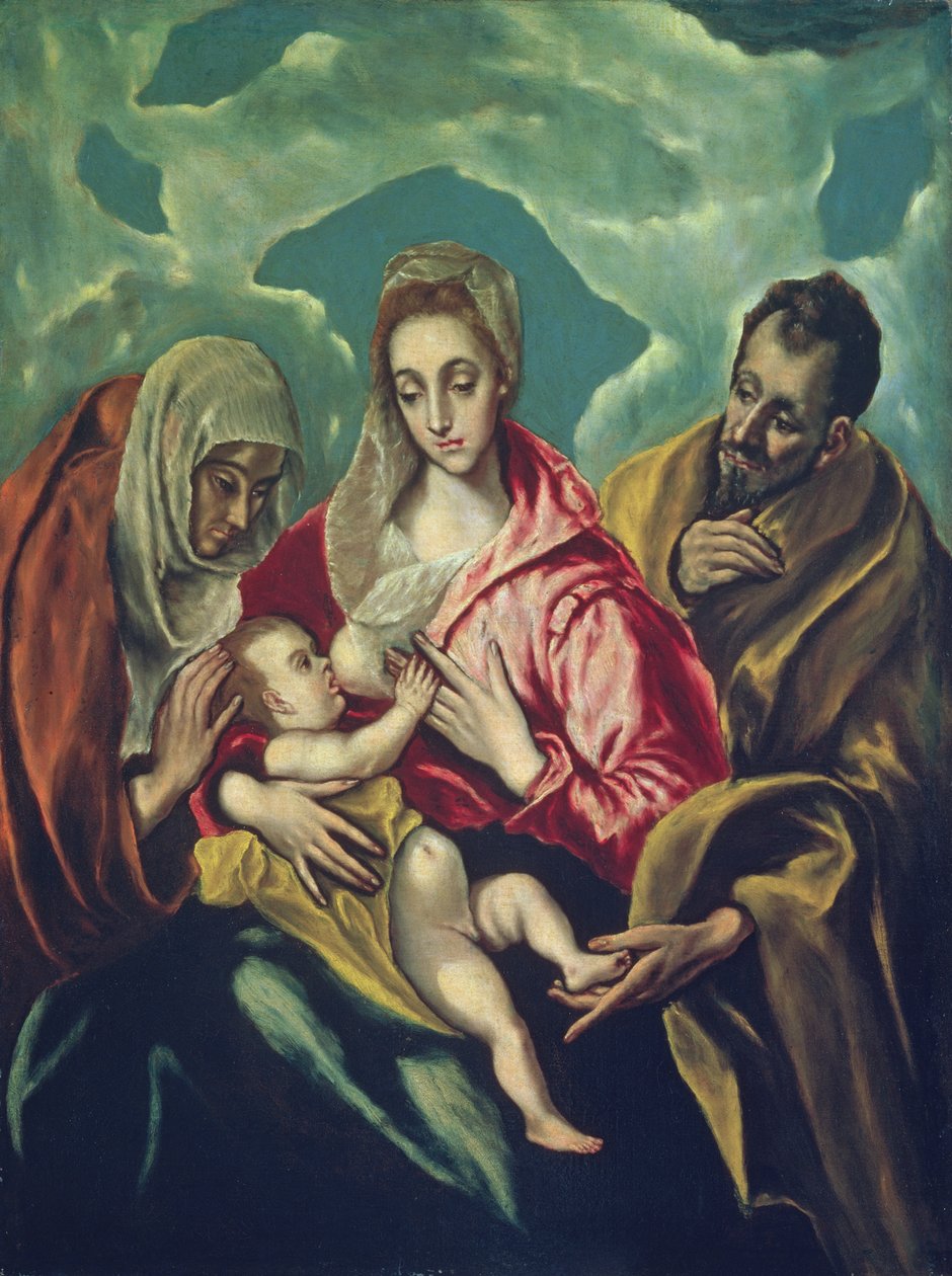 A Szent Család Szent Erzsébettel alkotó: El Greco
