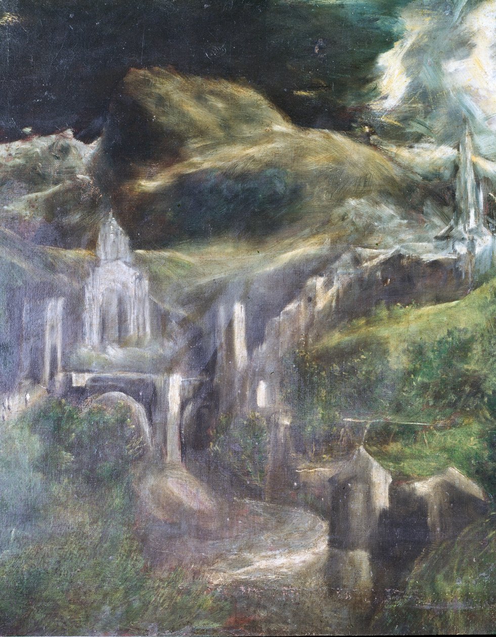 Toledo 1607-13 szeplőtelen fogantatás részlete olaj, vászon lásd 90015 alkotó: El Greco