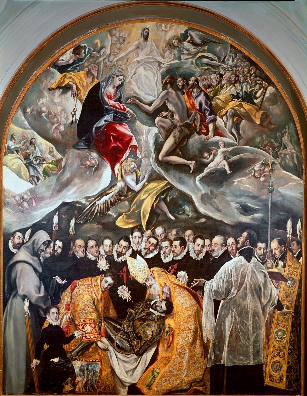 Orgaz gróf temetése Domenikos Theotokopoulos dit El Greco festményének alsó részlete alkotó: El Greco