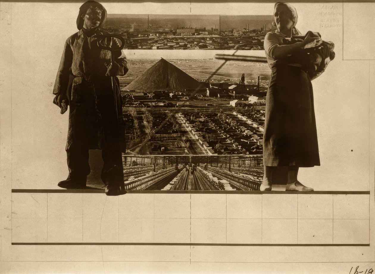 Gyárak, gyárak, gödrök, bányák alkotó: Eliezer Markowich Lissitzky