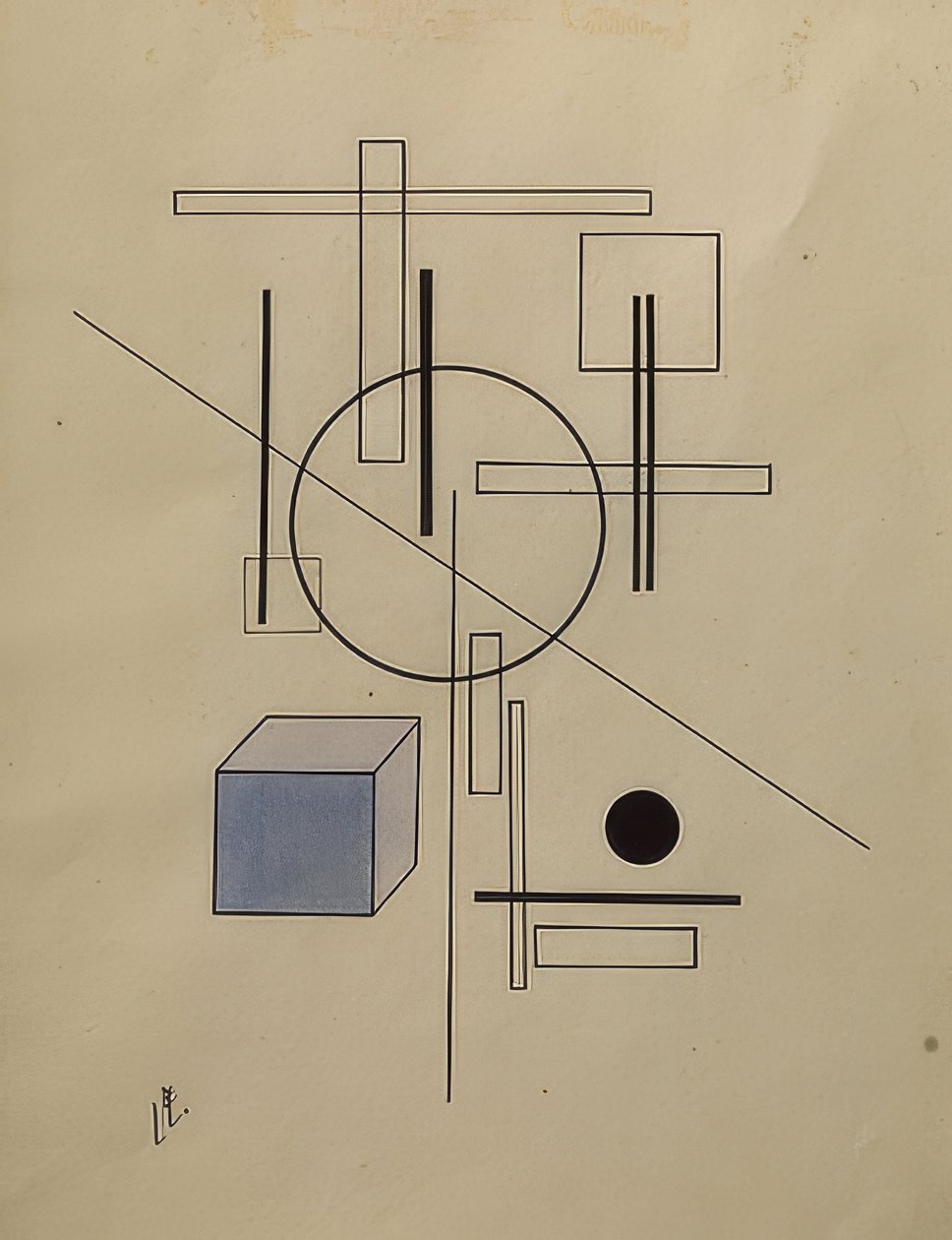 Összetétel. 1920 alkotó: Eliezer Markowich Lissitzky