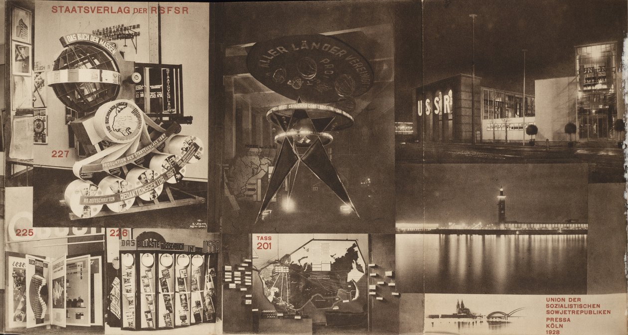 Szovjetunió. A kölni nemzetközi sajtókiállítás szovjet pavilonjának katalógusa, 1928 alkotó: Eliezer Markowich Lissitzky