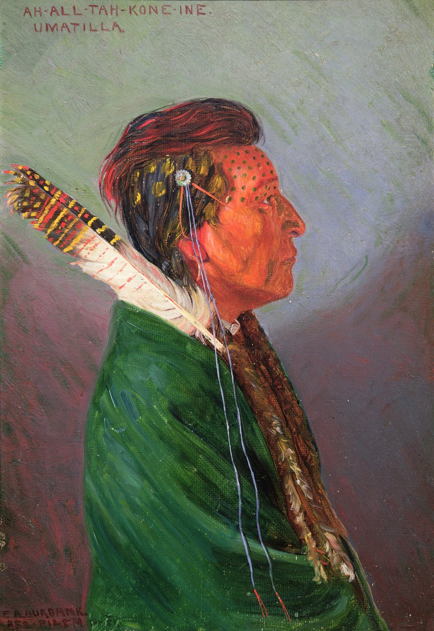 Ah-all-tah-kone-ine (olaj, vászon) alkotó: Elbridge Ayer Burbank