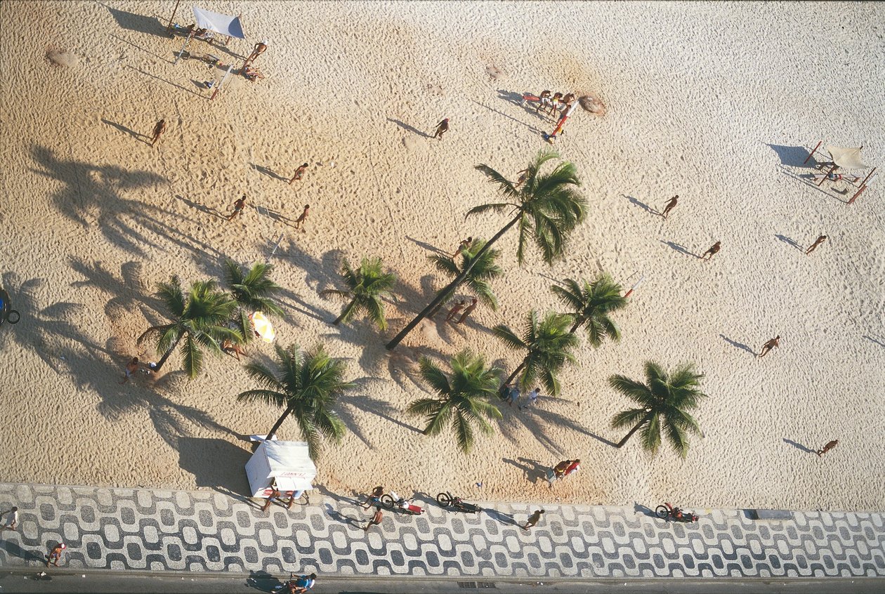Brazília, Rio de Janeiro, Ipanema Beach, légi felvétel(fénykép) alkotó: Nicolas d