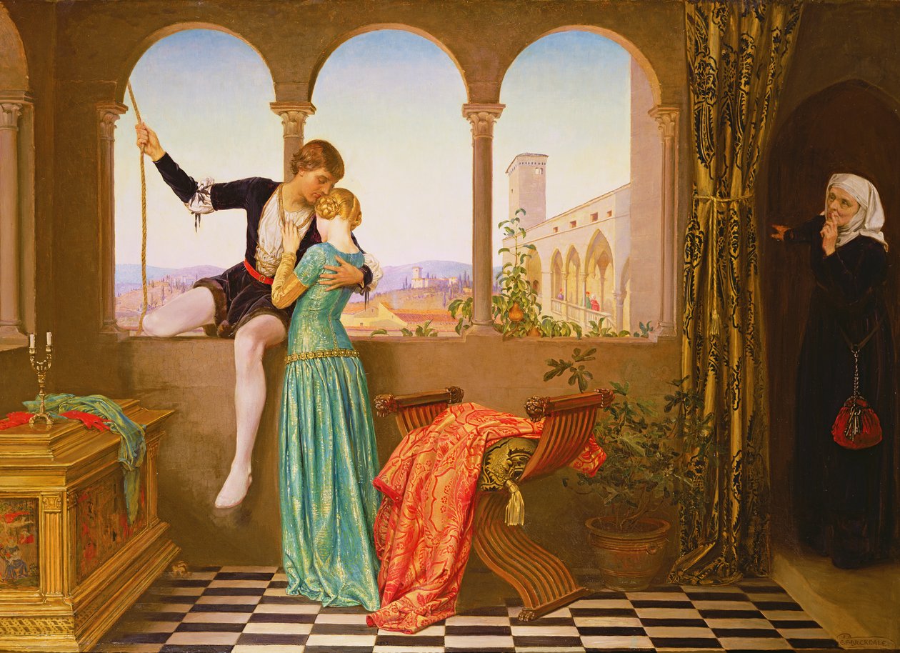 Búcsú - egy csók, és leszállok (olaj, vászon) alkotó: Eleanor Fortescue Brickdale