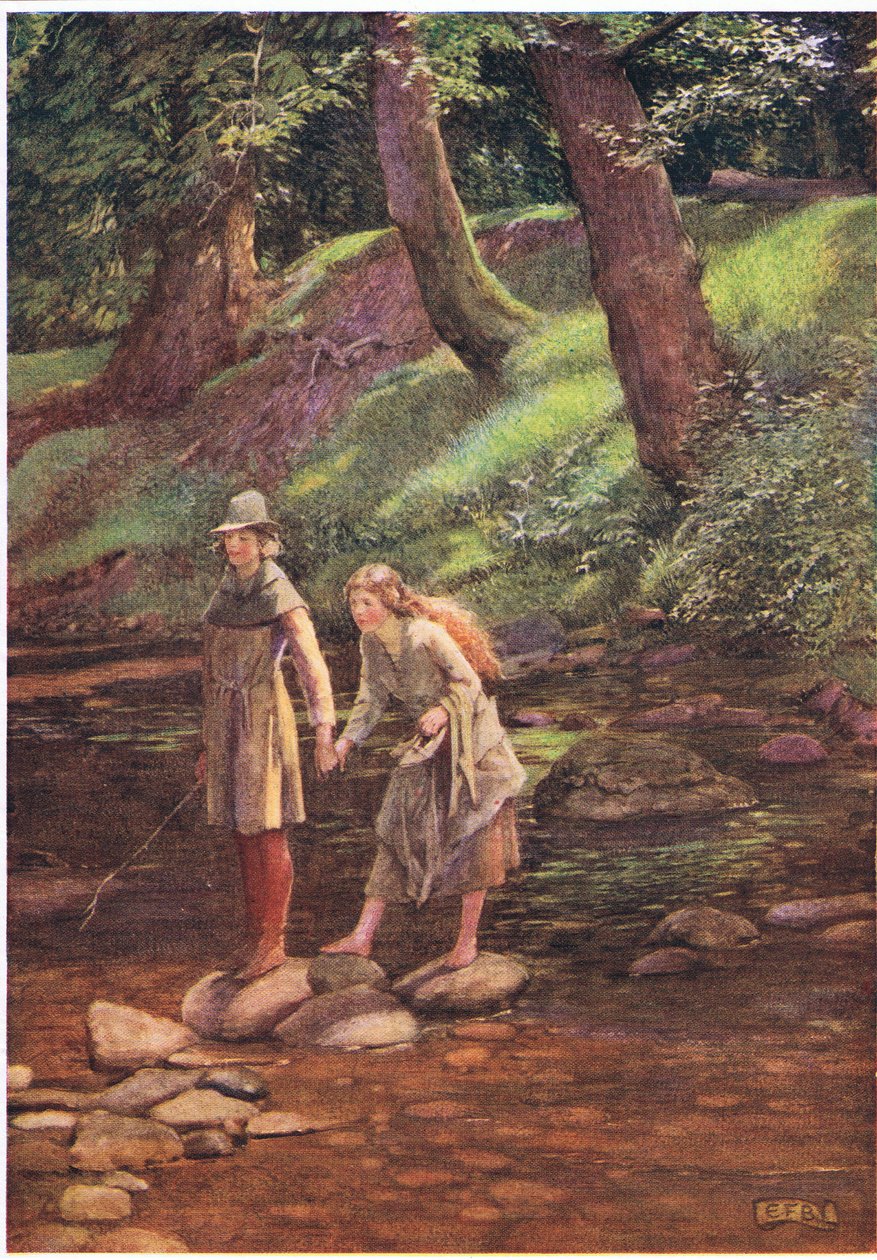 Rosalind és Celia (litho) alkotó: Eleanor Fortescue Brickdale