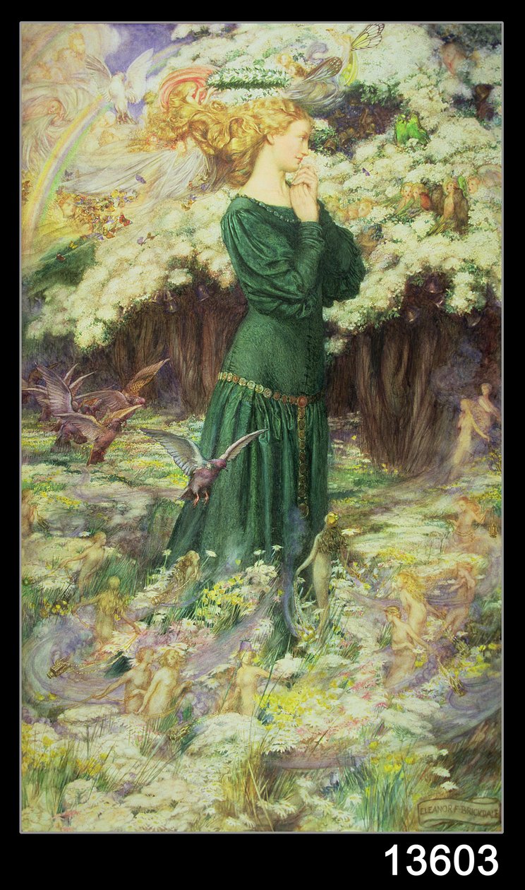 A szeretők világa (akvarell papíron) alkotó: Eleanor Fortescue Brickdale
