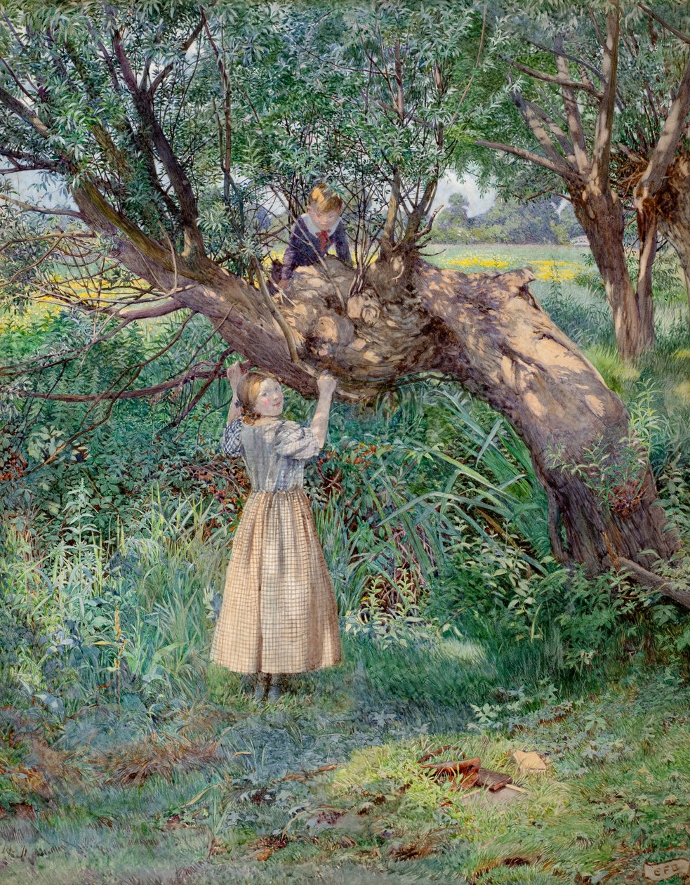 A csellengők (akvarell) alkotó: Eleanor Fortescue-Brickdale