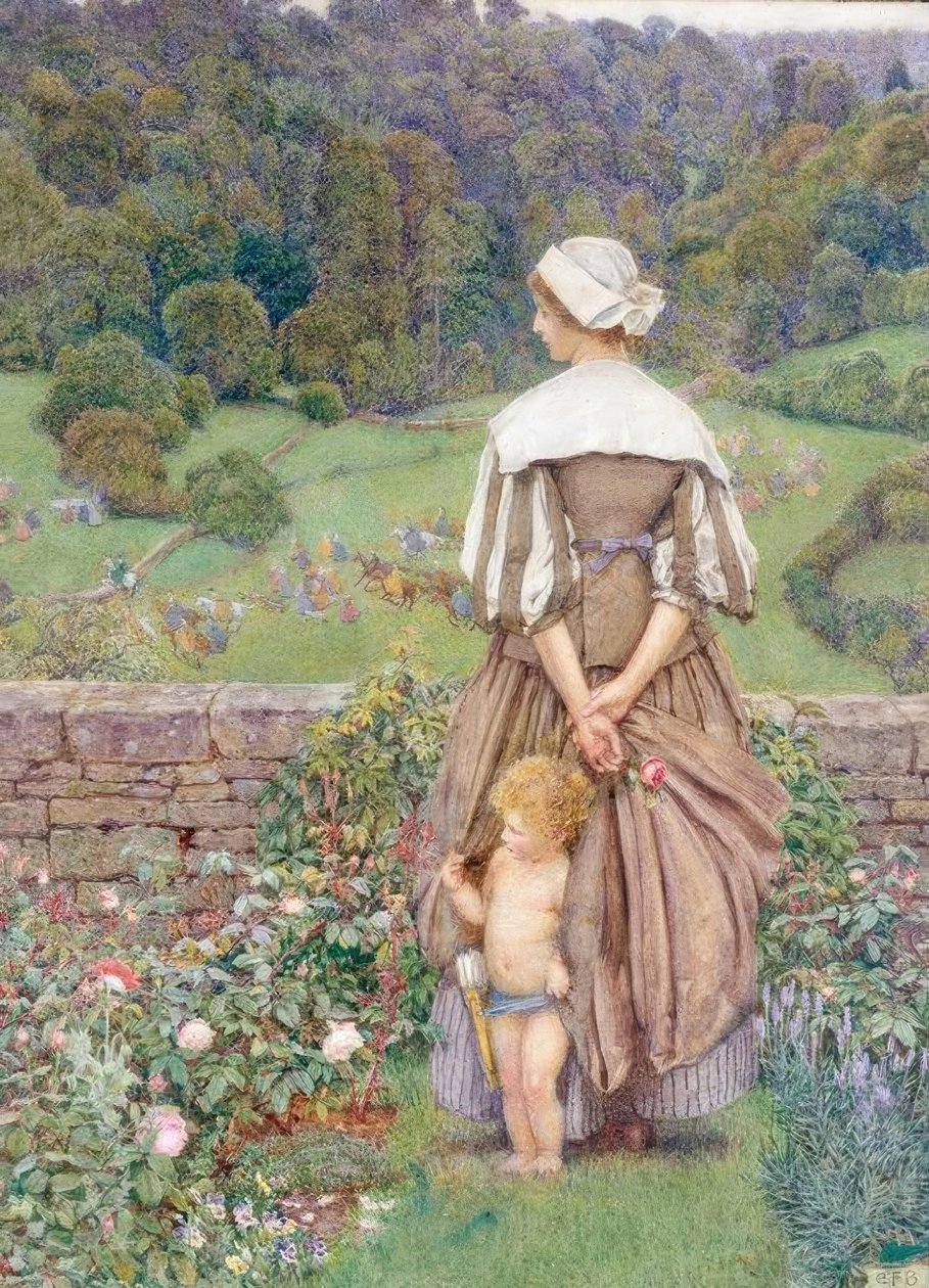 Egy árnyalat és kiáltás Cupido után alkotó: Eleanor Fortescue Brickdale