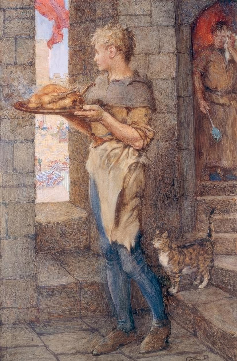 Gareth és Lynette alkotó: Eleanor Fortescue Brickdale