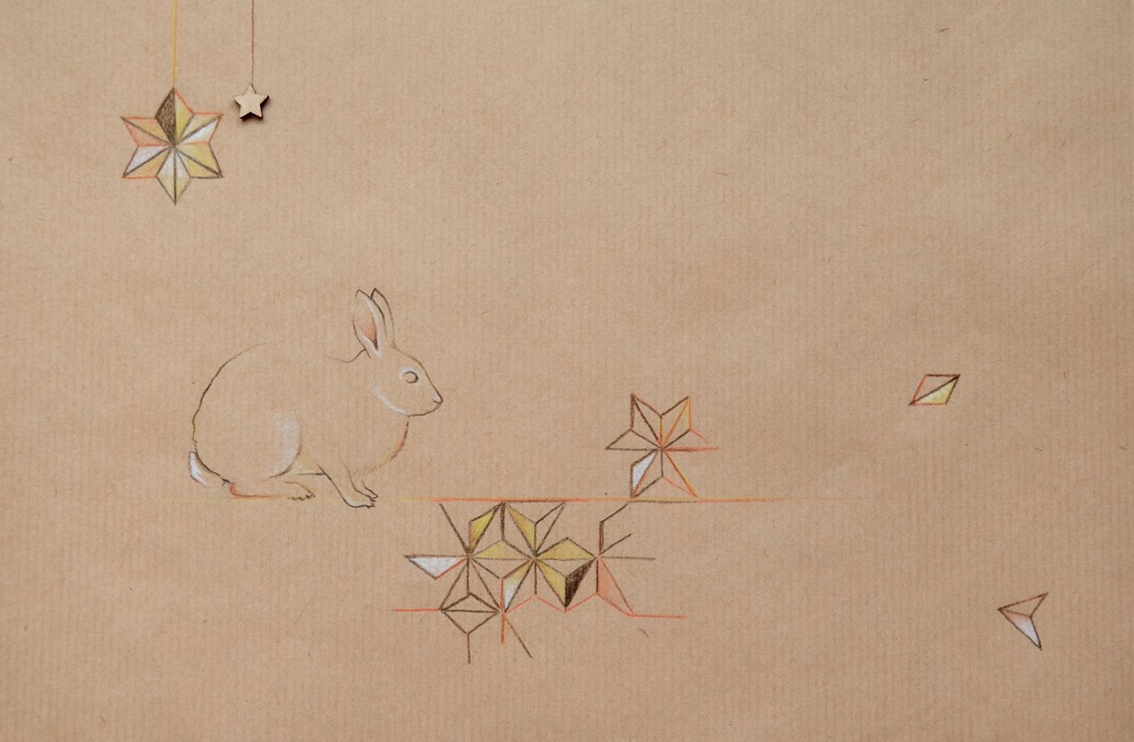 Scatter, 2014 (ceruza és vegyes technika, papír) alkotó: Eleanor Grafton