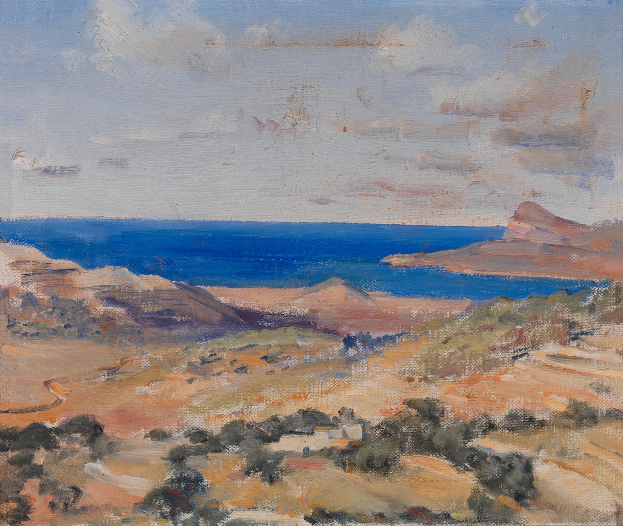 Part kék tengerrel, n.d. alkotó: Eleanor Harris