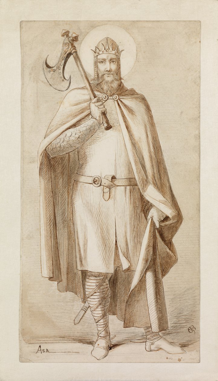 Asa, Júda királya (ceruza és tinta papíron) alkotó: Eleanor Vere Boyle