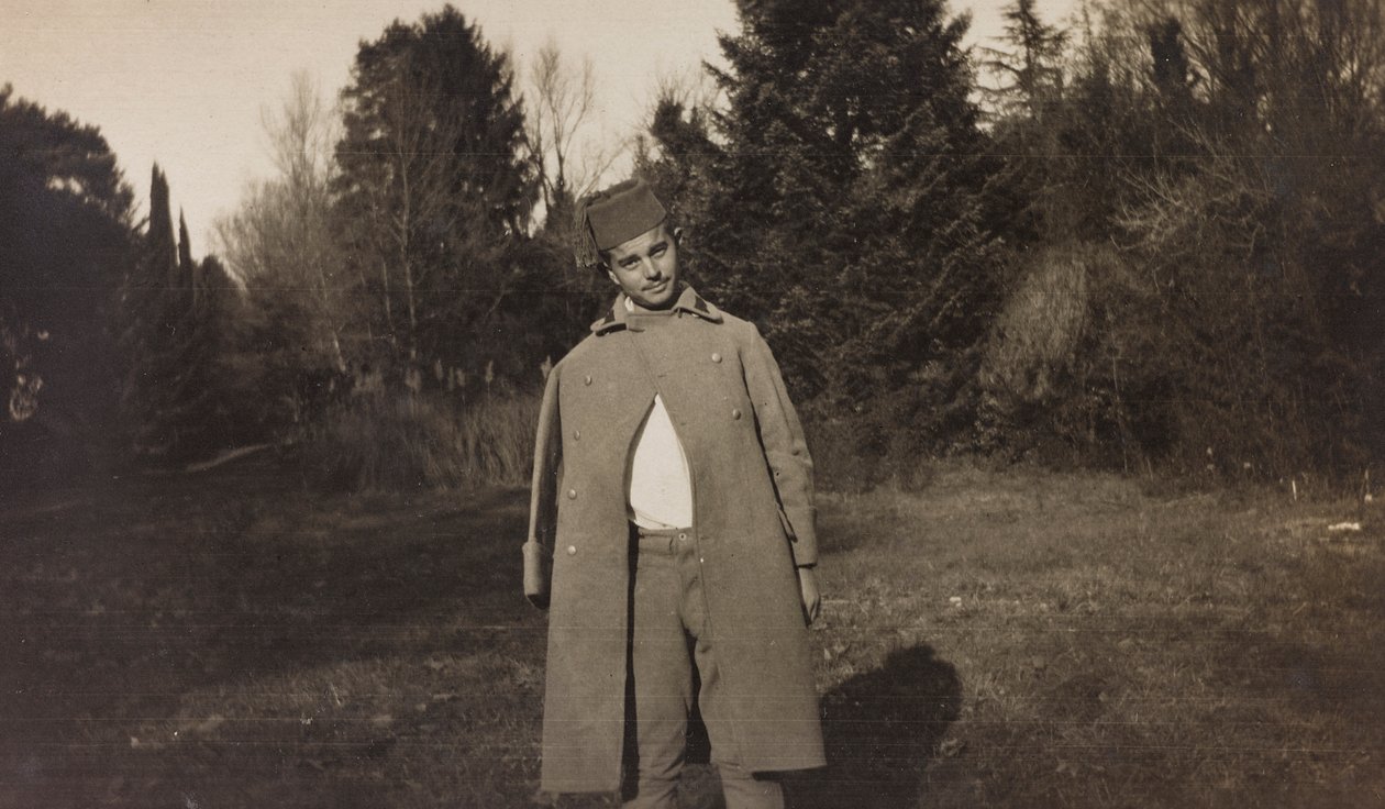 Album az első világháborúról Friuli-Venezia Giuliában: egy osztrák fogolykadét portréja a Villa Brazzàban, ahol a Soleschiano Manzano-i hadikórház 17-e található (f/w fotó) alkotó: Elena Bianconcini