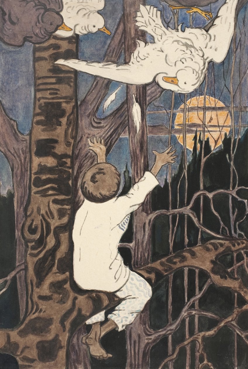 Illusztráció a Synko-Philipko meséhez, 1890-es évek alkotó: Elena Dmitryevna Polenova