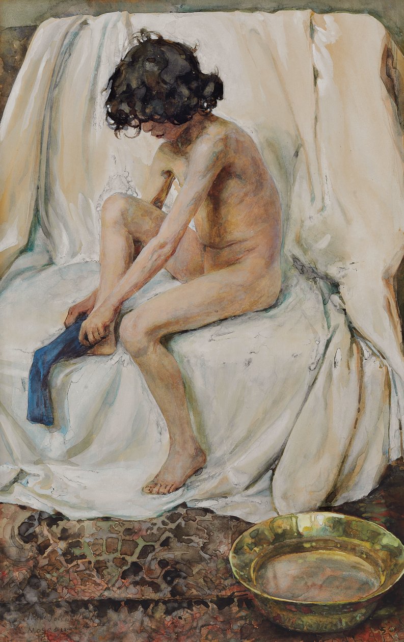 A fürdő után alkotó: Elena Polenova